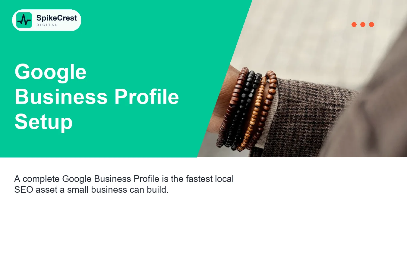 Google Business Profile management dashboard on mobile showing local business profile completeness in Nairobi