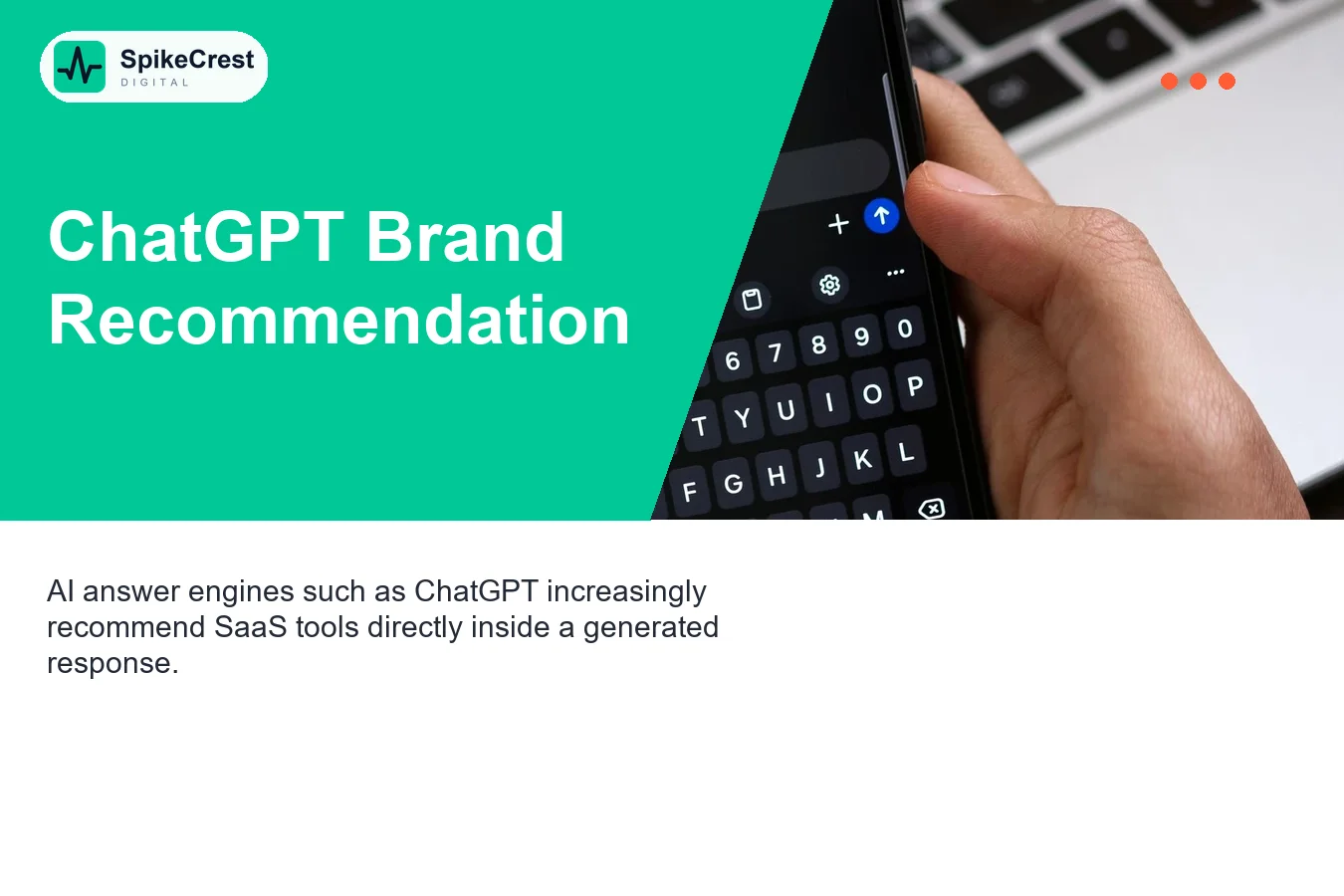 ChatGPT AI-generated answer recommending SaaS tool in category query showing AEO brand mention result